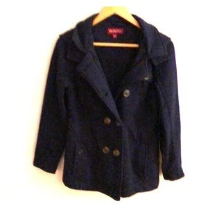 Navy blue cotton coat